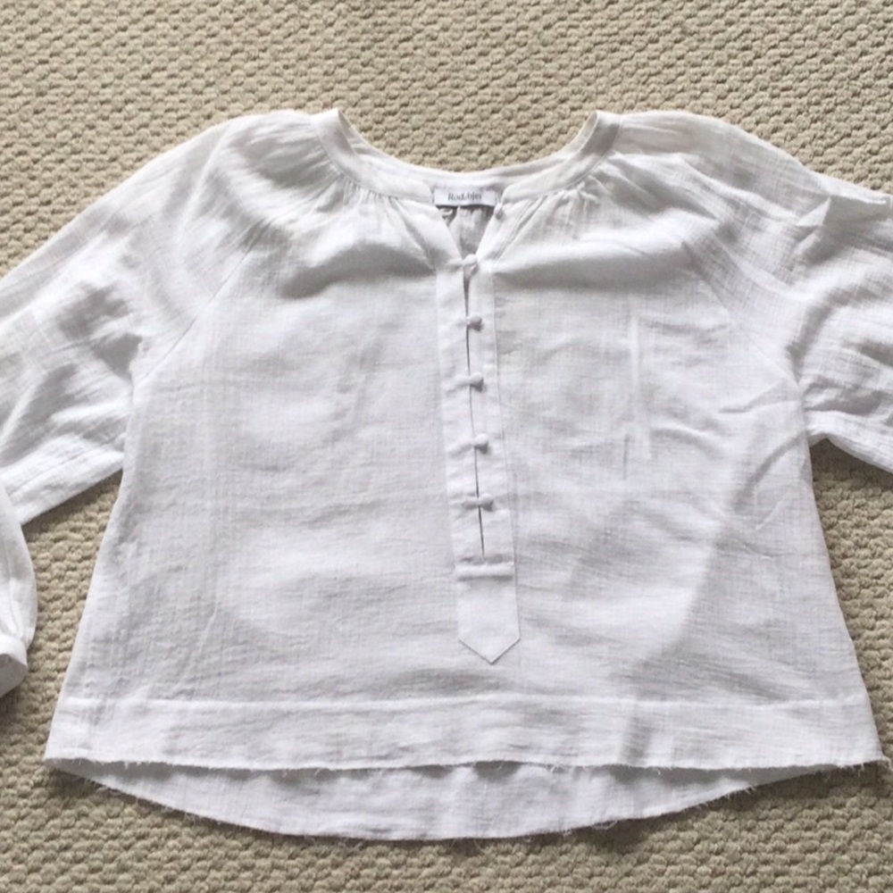 White cotton blouse